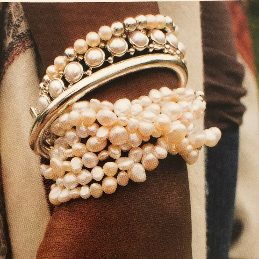 Silpada B1601 Full Set of 7 Freshwater Pearl Bracelets - Picture 7 of 10